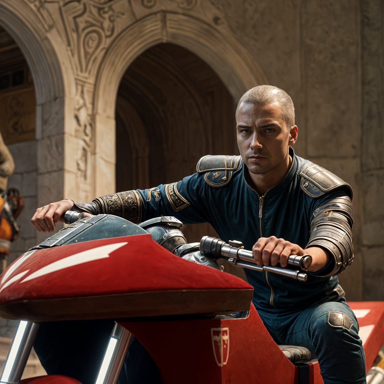 Fernando Rides into Palace with Majestic Steed in Splendid C...