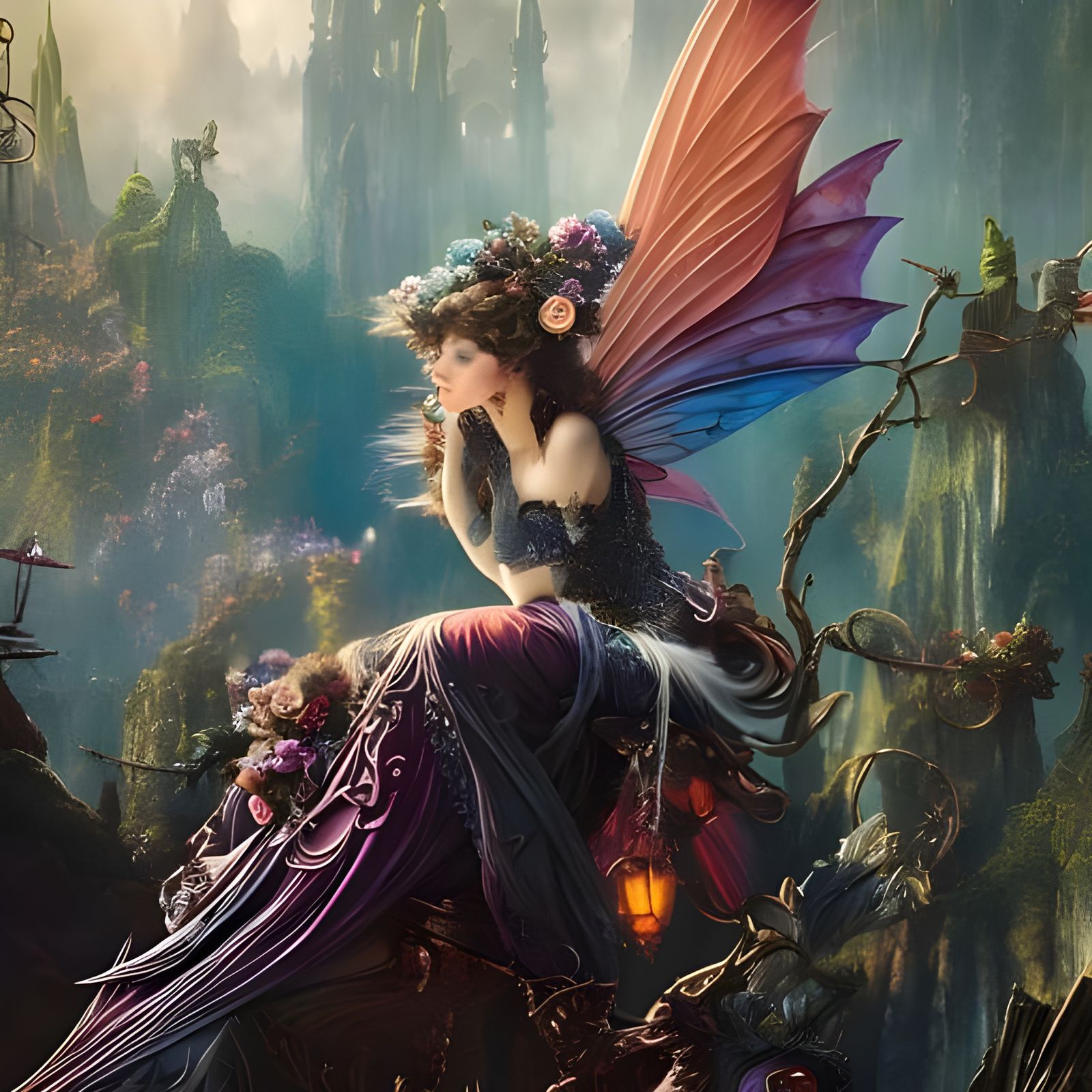 Beautiful fantasy faerie