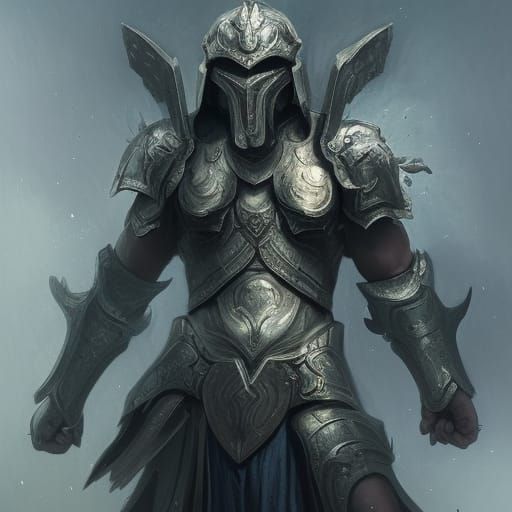 Dark Fantasy Warrior in Hyper-Realistic Detail