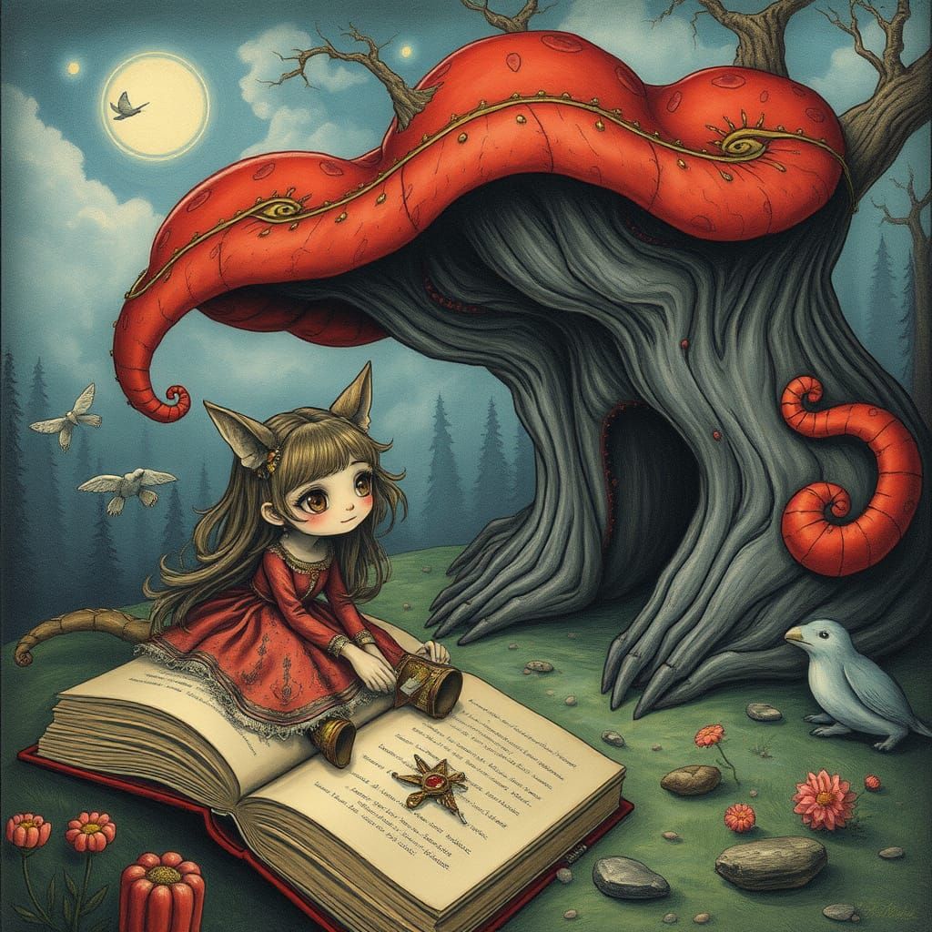 Whimsical Wilma in an Endless Storybook Realm