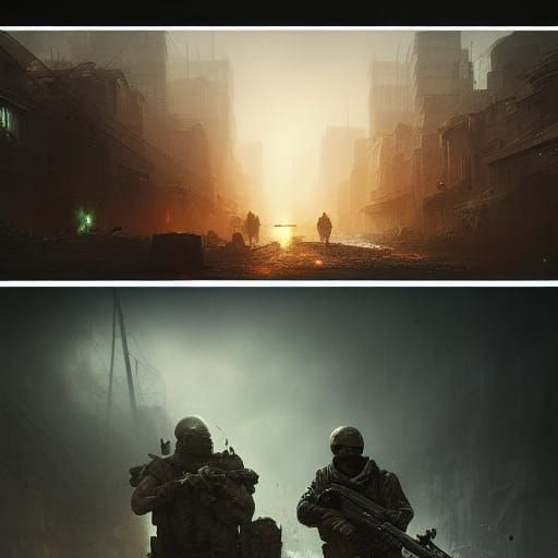 Hyperdetailed Modern Warfare Concept Art