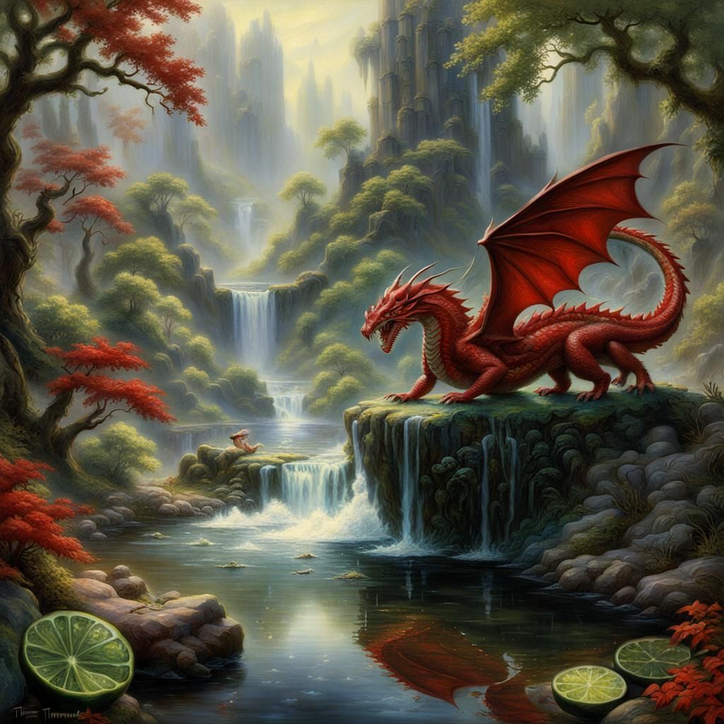 Siegfried Bathes in Dragon's Blood: Ethereal Fantasy