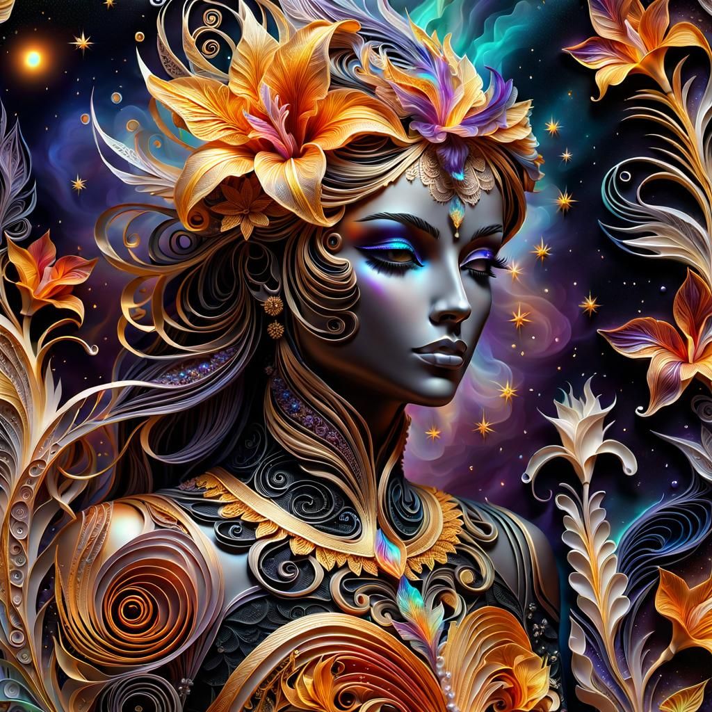 Epic young flower fairy girl, only✨💯✨☺