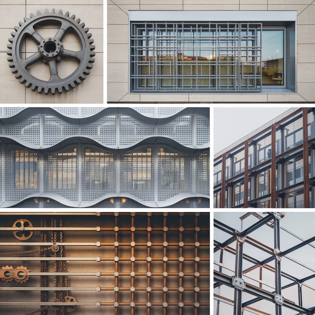 Architectural Facade Elements Collage for Design