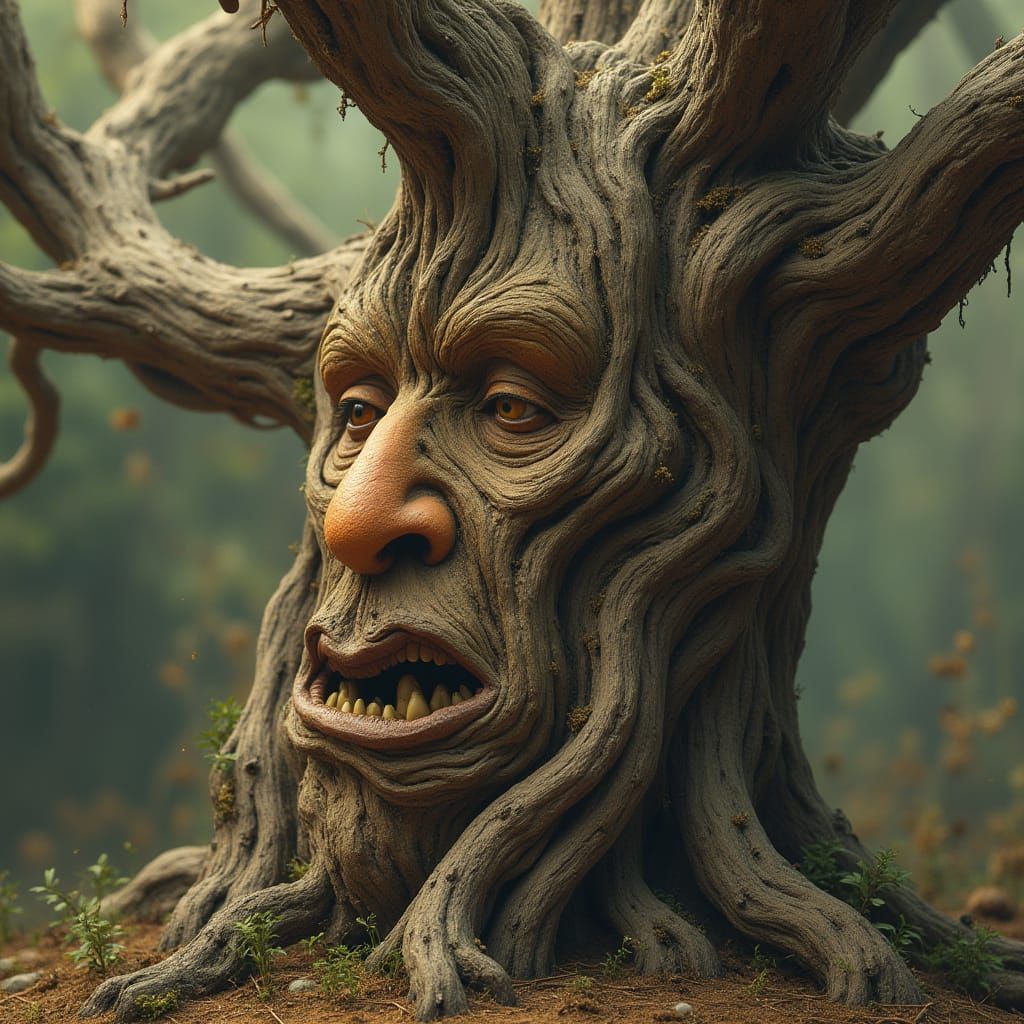 Ancient Wisdom Keeper in Earthy Tones