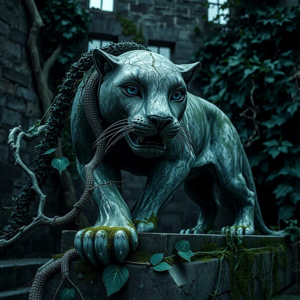 Ancient Panther Statue Unveiled in the Heart of the Jungle