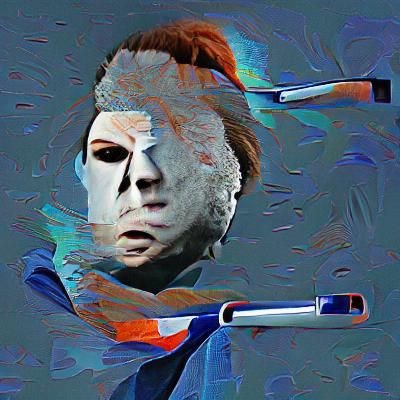 Eerie Masked Figure Embodiment of Horror