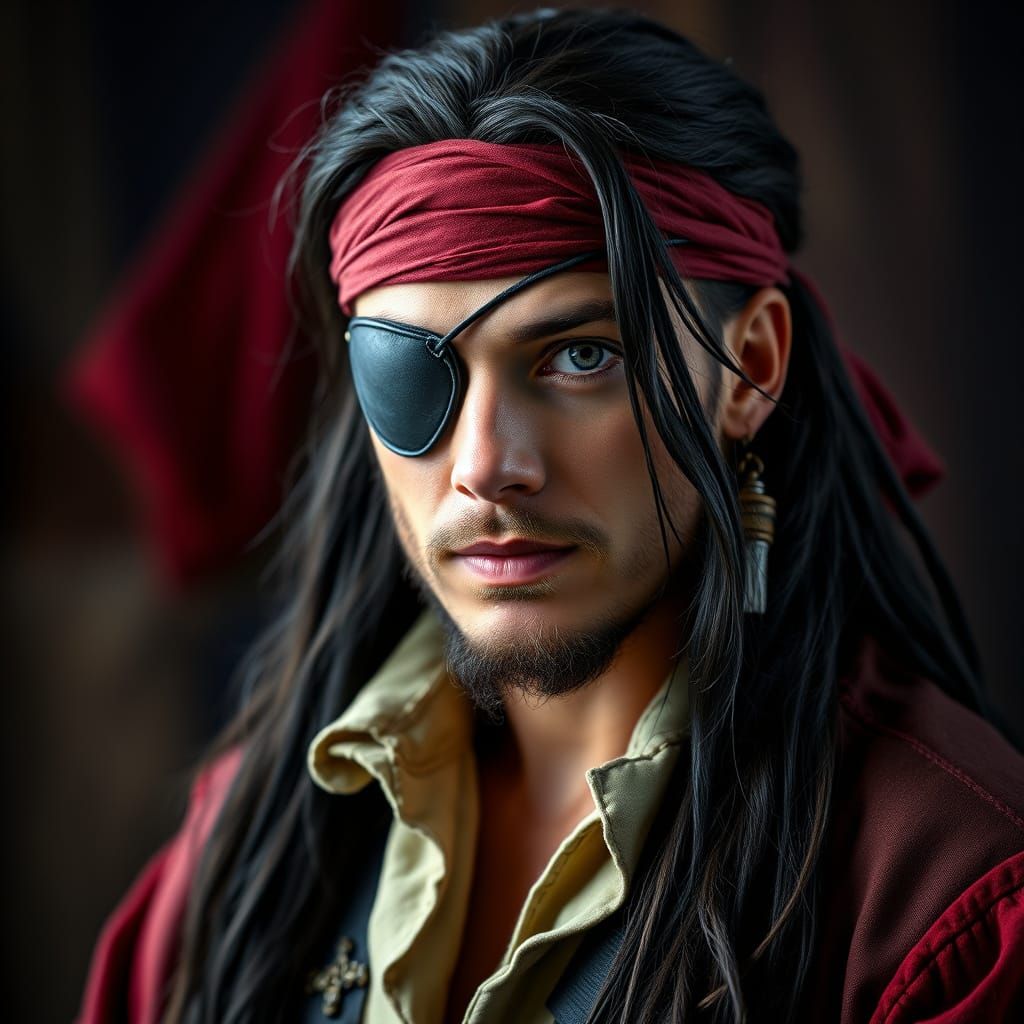 Pirate in Dramatic Studio Lighting