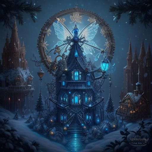 Bioluminescent Fairy-Tale Christmas Wonderland