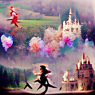 Enchanted Fairytale Scene with Magic