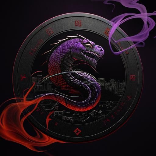 Surreal Hip Hop CD Cover with Apple and Snake