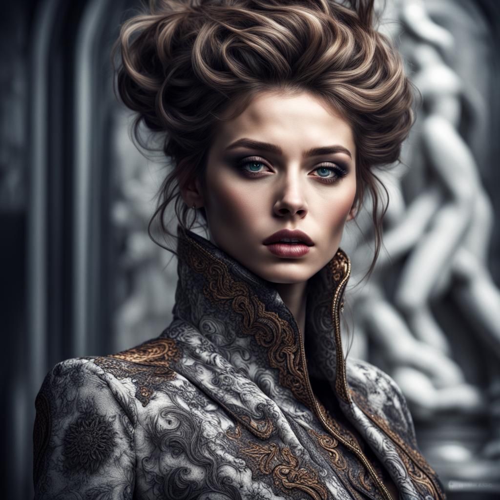 Hyperrealistic Fashion Design with Intricate Details