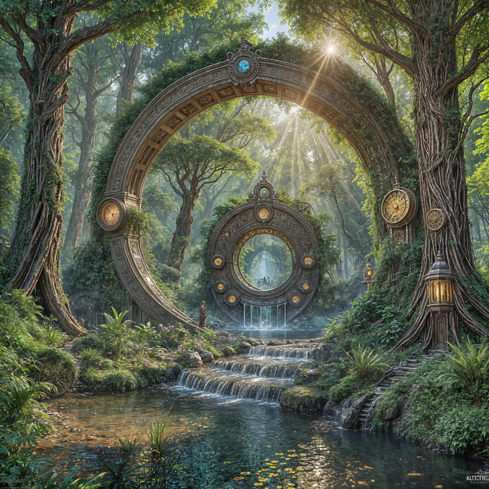 Mystical Water Portal to Ancient Civilization