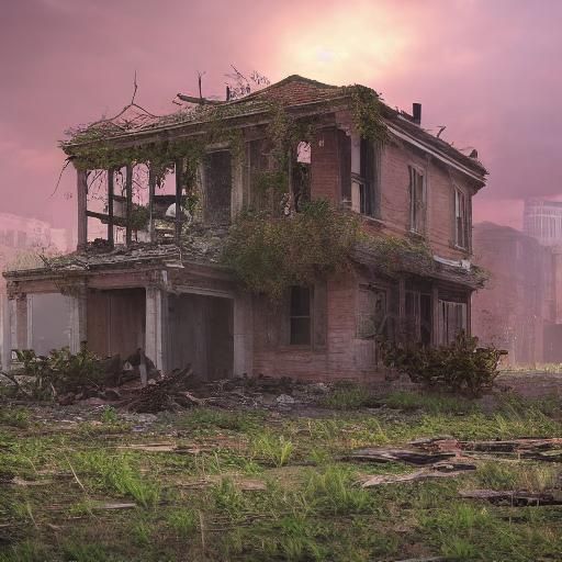 Hope Blooms: Red Flower at Dawn