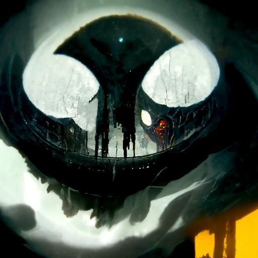 Sinister Pac-Man Artwork in Dark Fantasy Style
