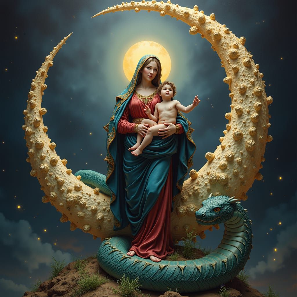 Ave Maria on the Crescent Moon
