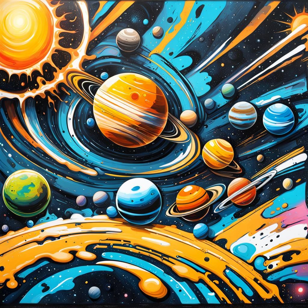 Graffiti Art: Solar System Energy