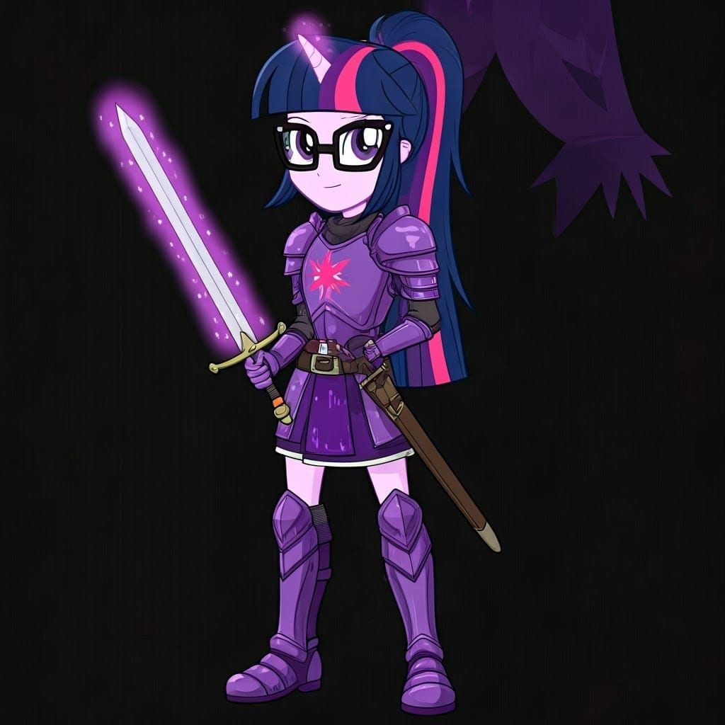 Twilight Sparkle as Armored Human Guard