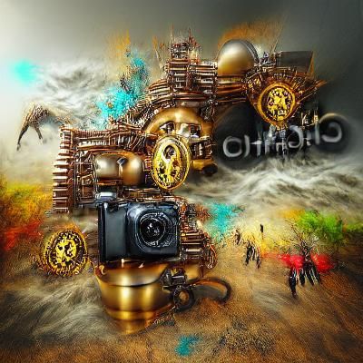 Steampunk Chaos Machine: 3D Digital Illustration