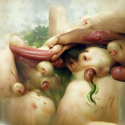 Zombie Woman in Classical Portrait Style