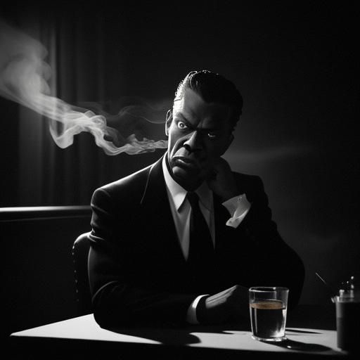 Noir Film Still: Nat King Cole in Jazz Club