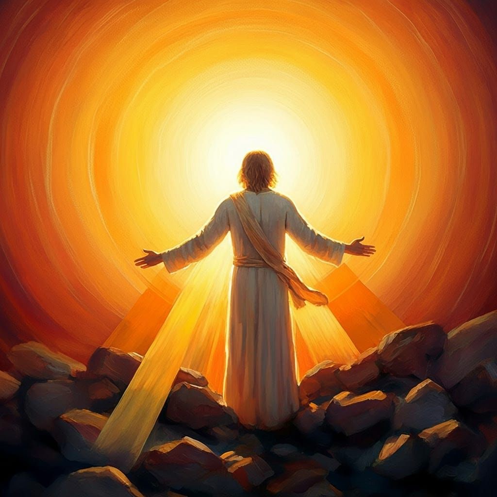 Jesus in Radiant Sunlight, Becoming a Sunbeam