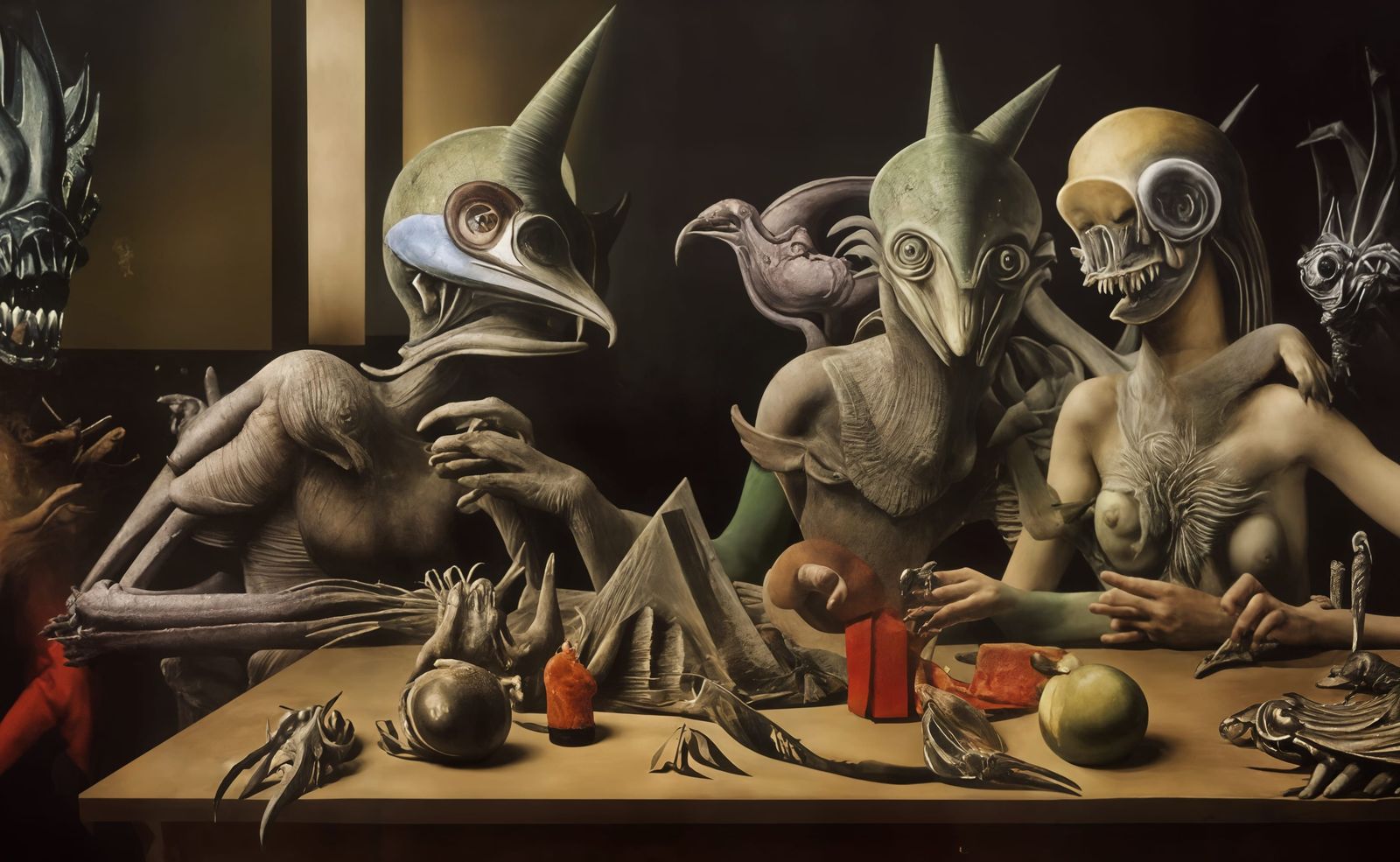 dad having a sit-down with son and gf