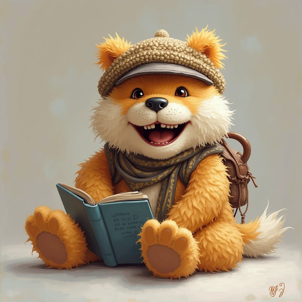 Whimsical Town of Nowhere in a Fairy Tale Realism Style