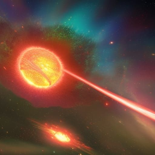 Supernova Destroys Planets: Detailed Matte Painting