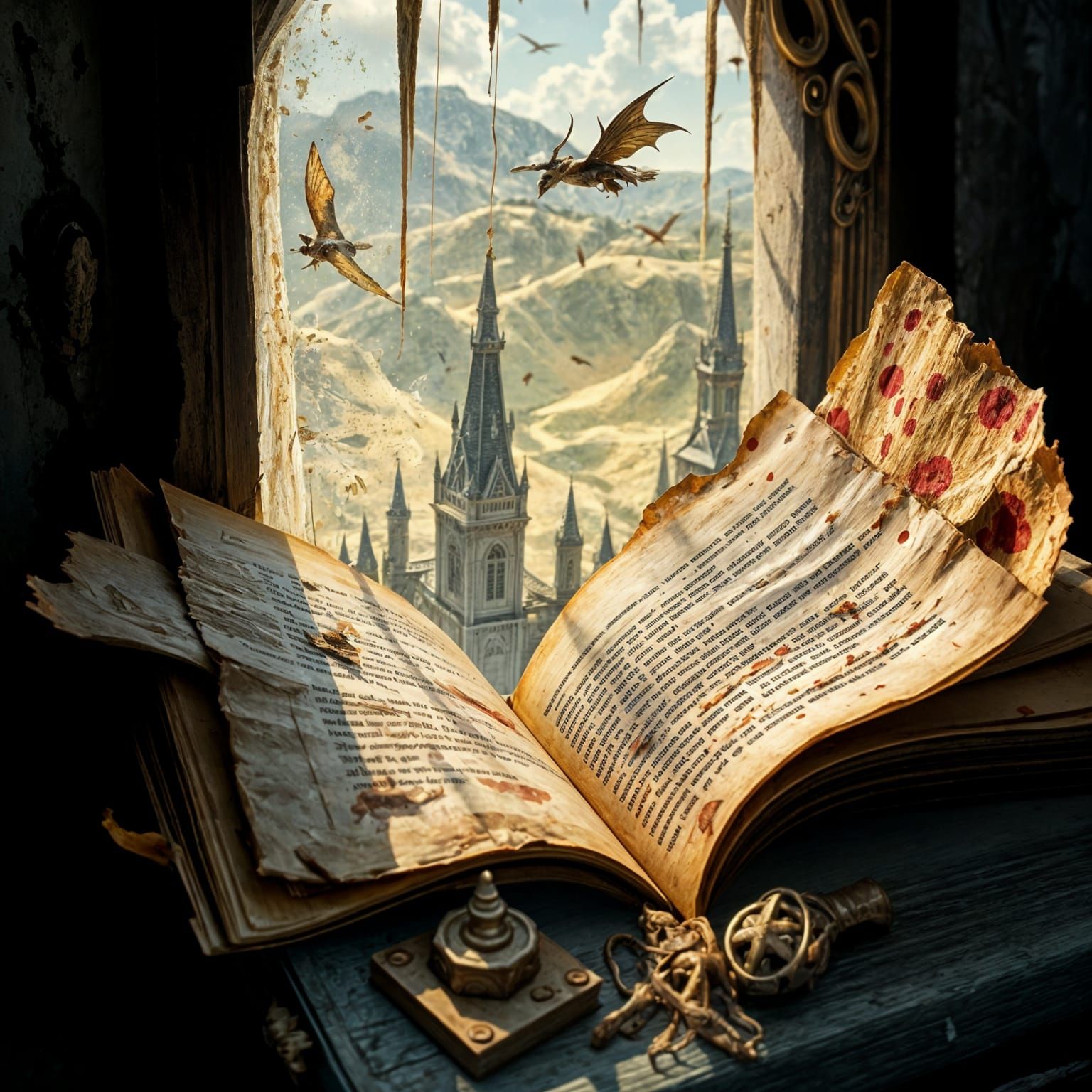 Magicians View out of Window