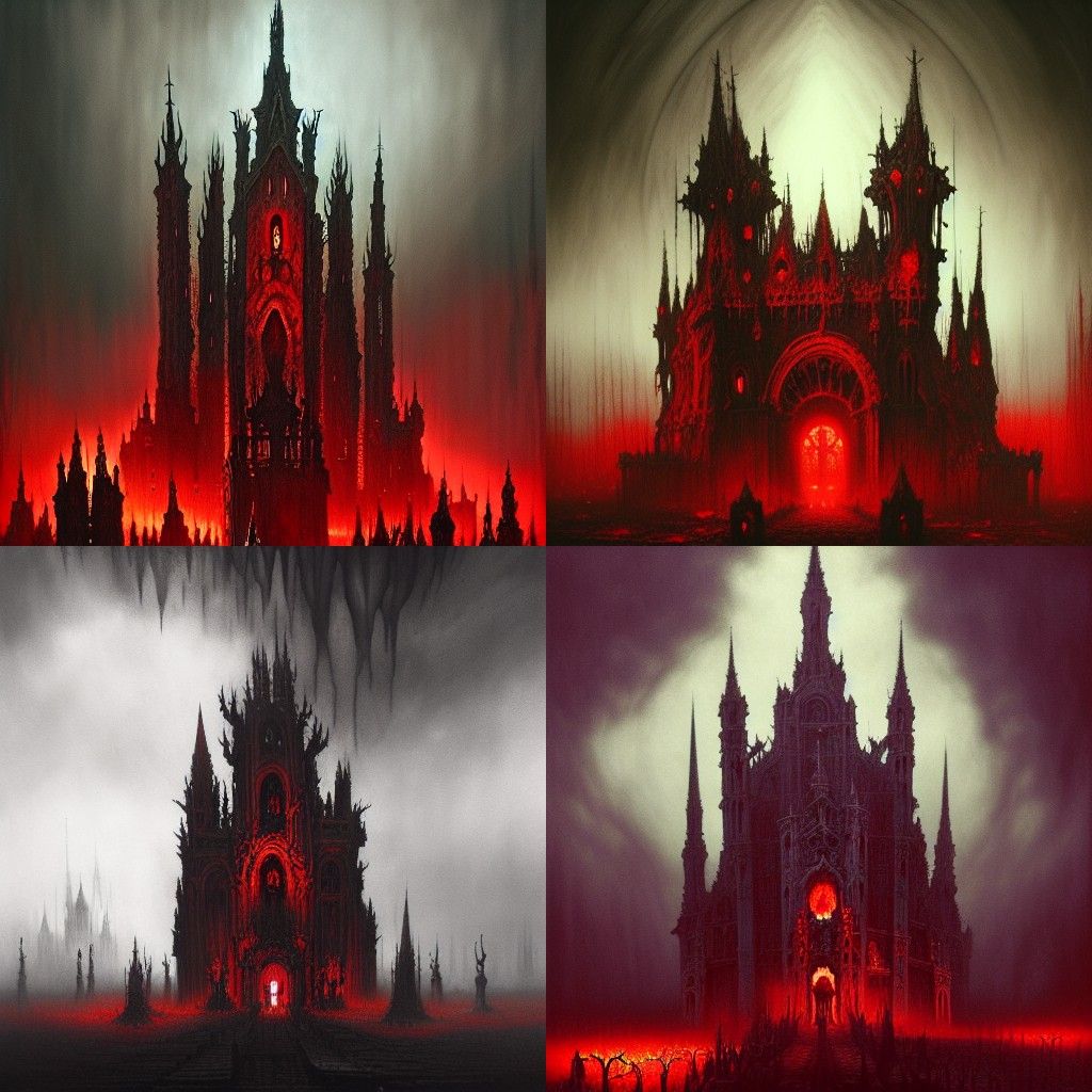Chaotic Kingdom of Hell in Gothic Style