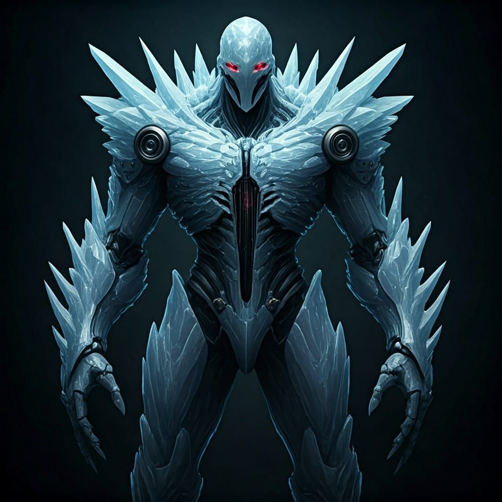 Crystalline Biomech: A Fusion of Gothic and Futuristic Desig...