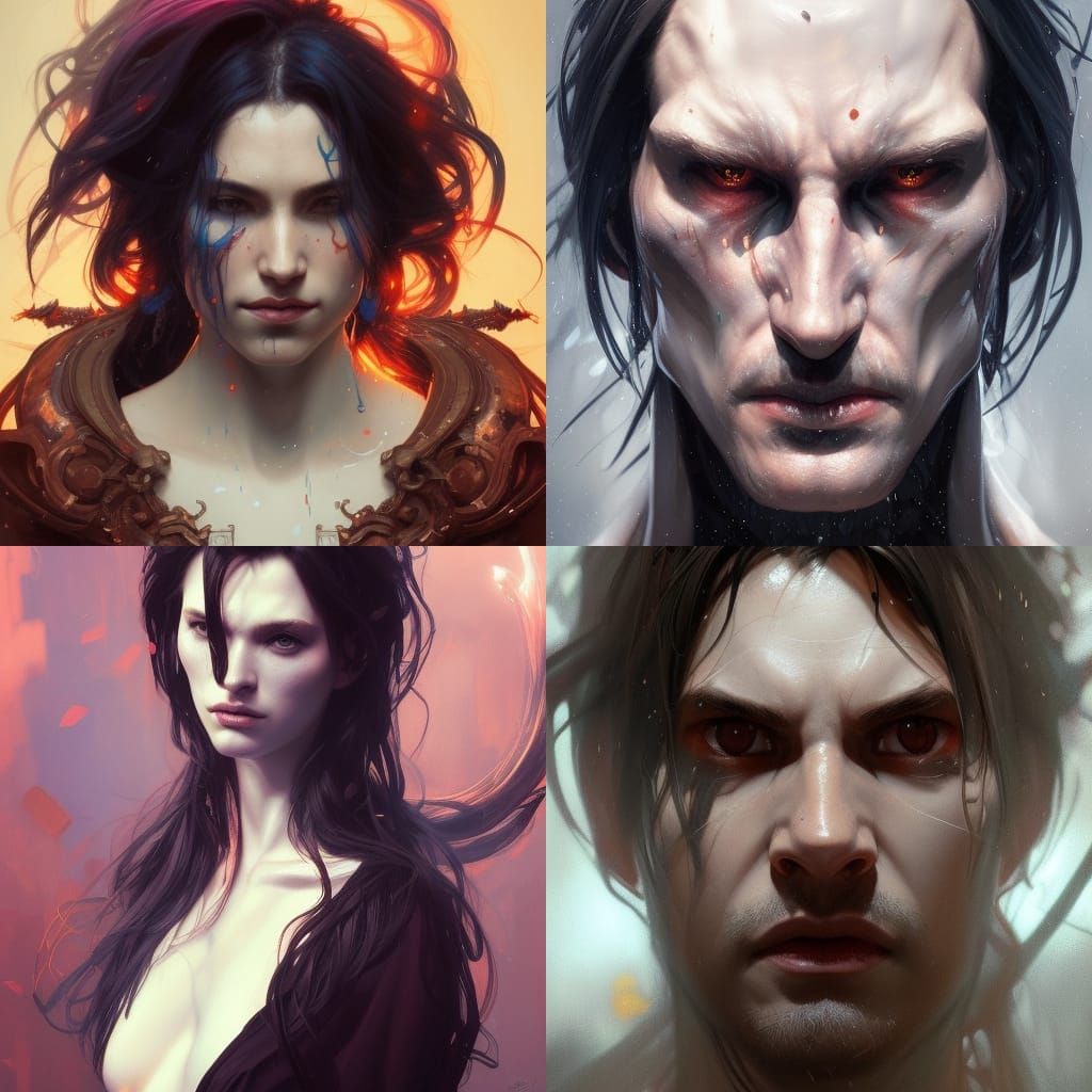 Asmodeus Portrait in Artgerm Style