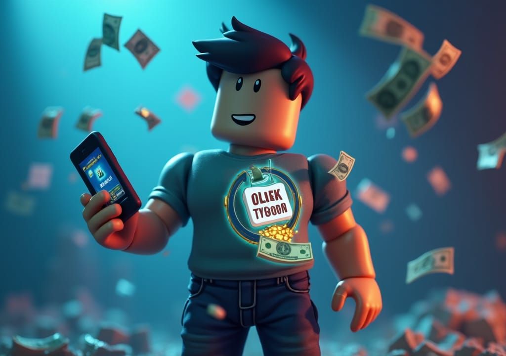 Low-Poly Clicker Tycoon in Cinematic Digital Art Style