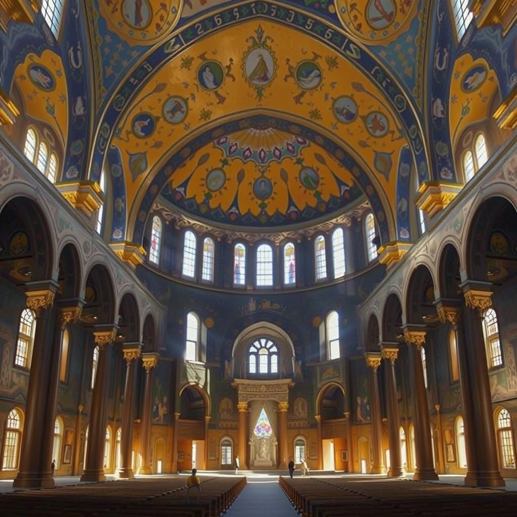 Hagia Sophia: Golden Light and Byzantine Mosaics