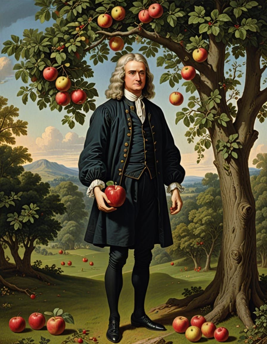 Isaac Newton Discovers Universal Gravitation with Falling Ap...