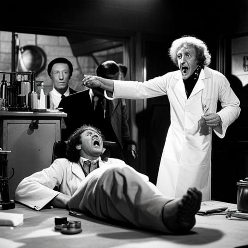 Mad Scientist's Creation: A Frankenstein Scene