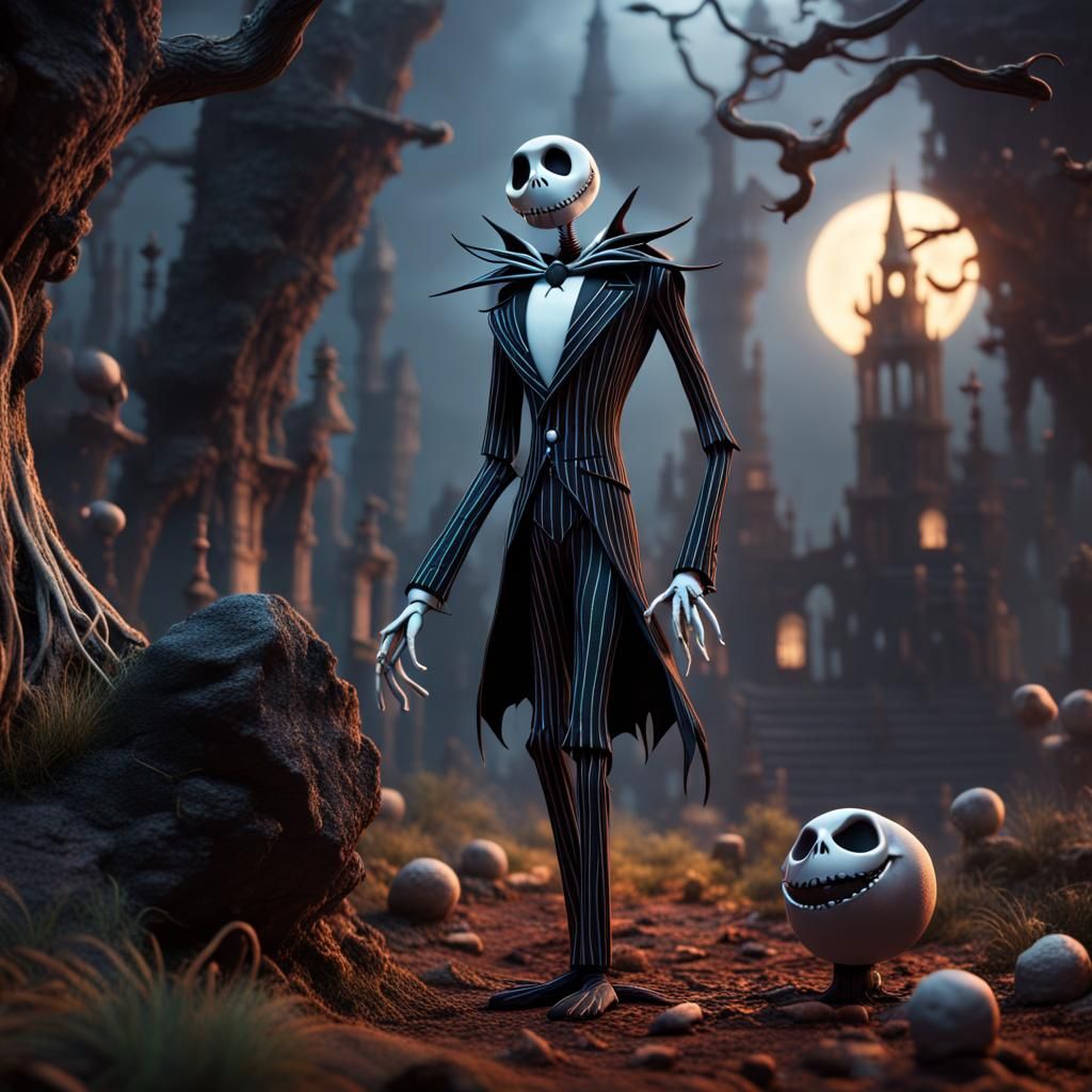 Jack Skellington Detailed Matte Painting