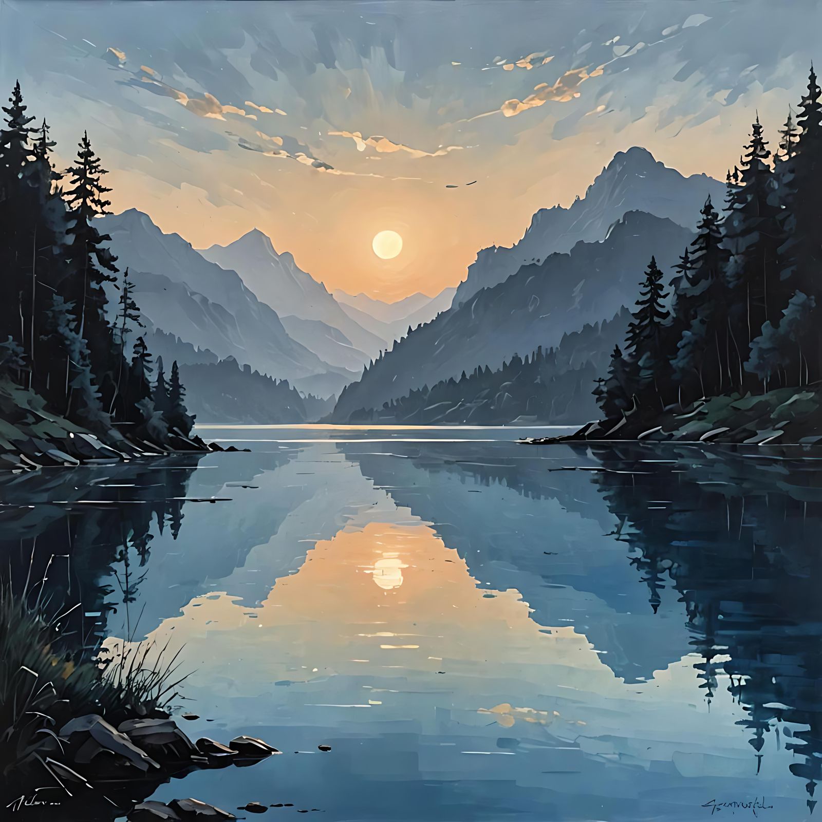 Monochromatic Sunset.