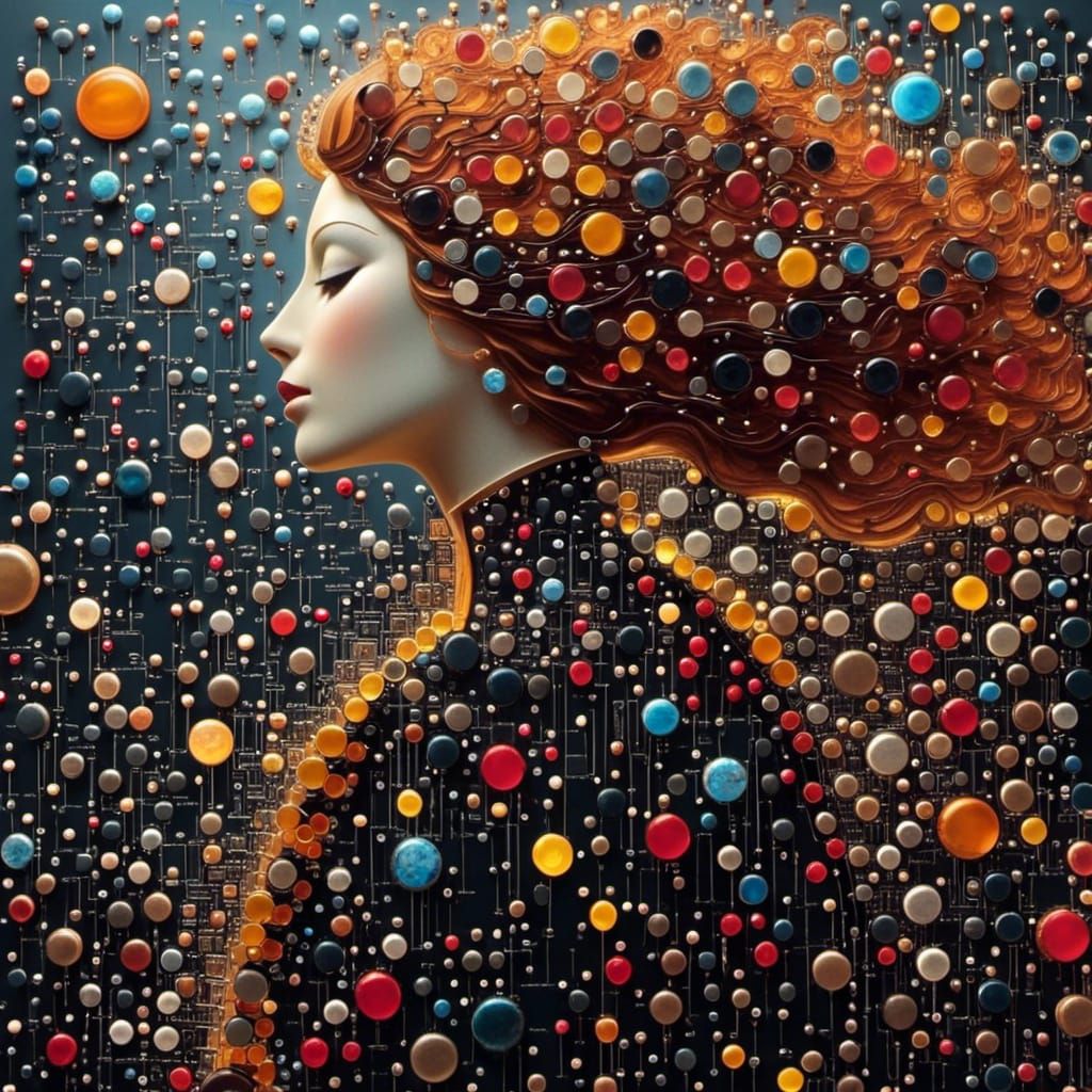 <lora:Circuitous:1.0> We Float through space and time together ❤️, through swirling storms and joyous sunshine