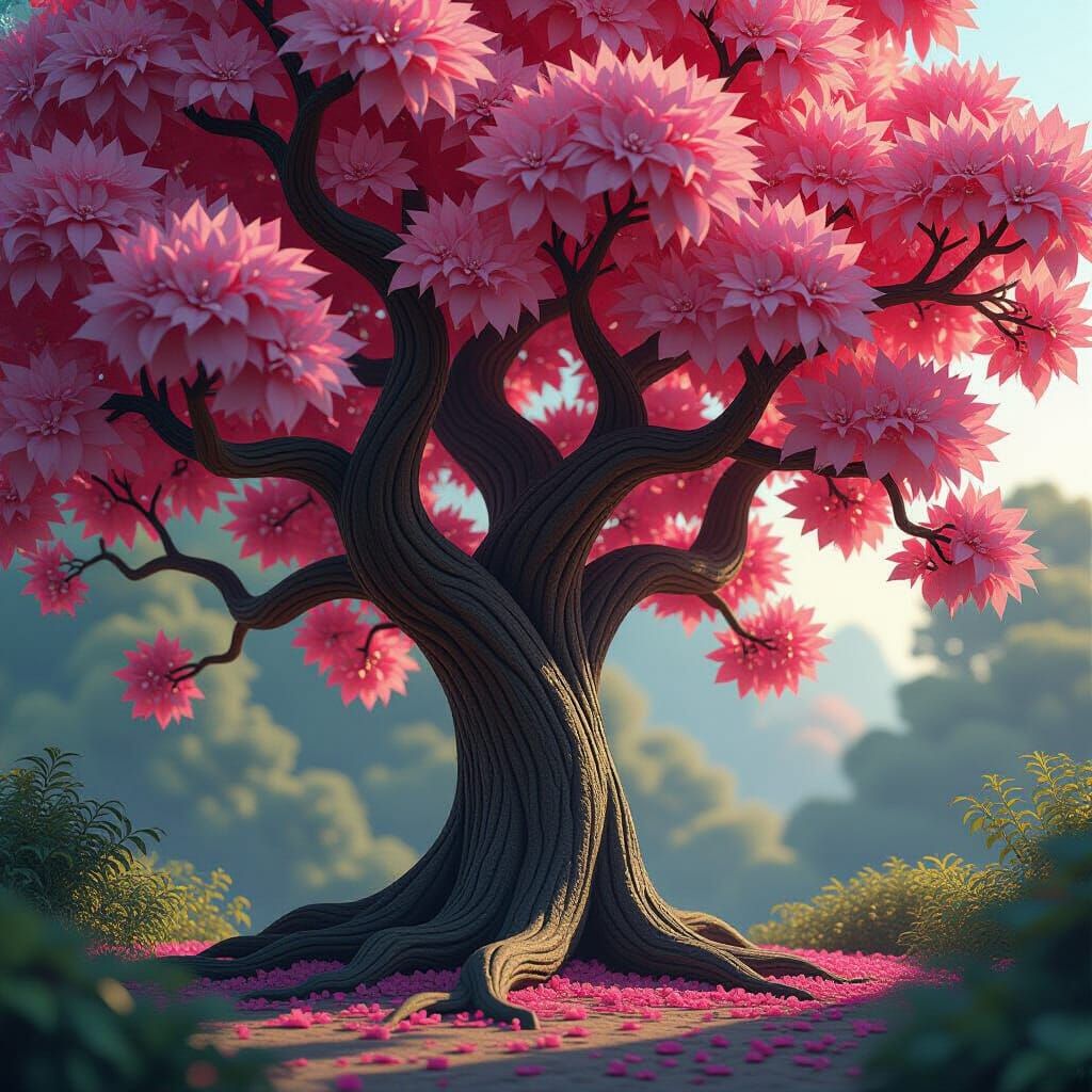 Sugarplum Tree Portrait in Fantastical Realism