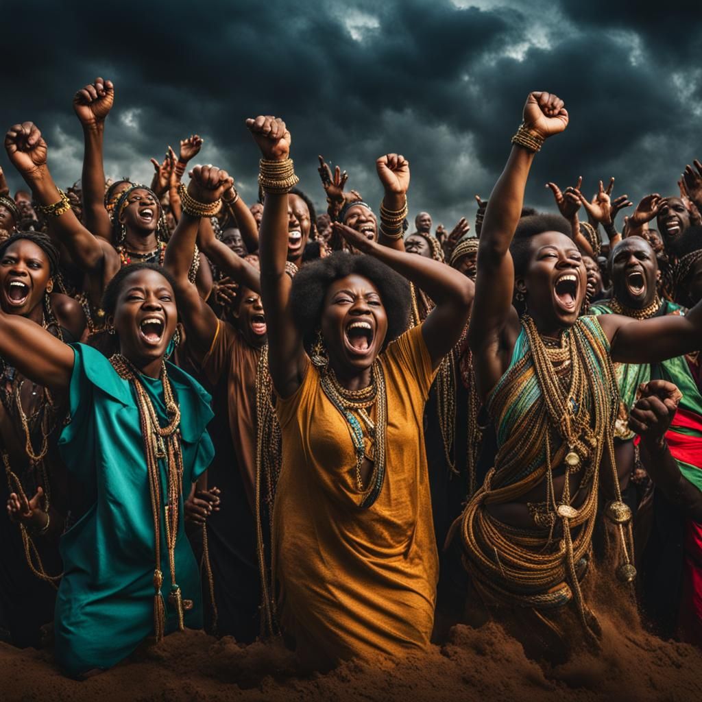 Afrocentric People Rise from the Abyss, Triumphant
