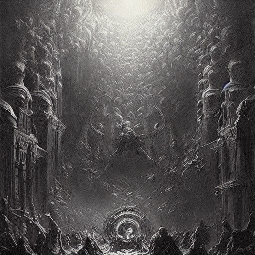 Jörmungandr Serpent in Dark Fantasy Style