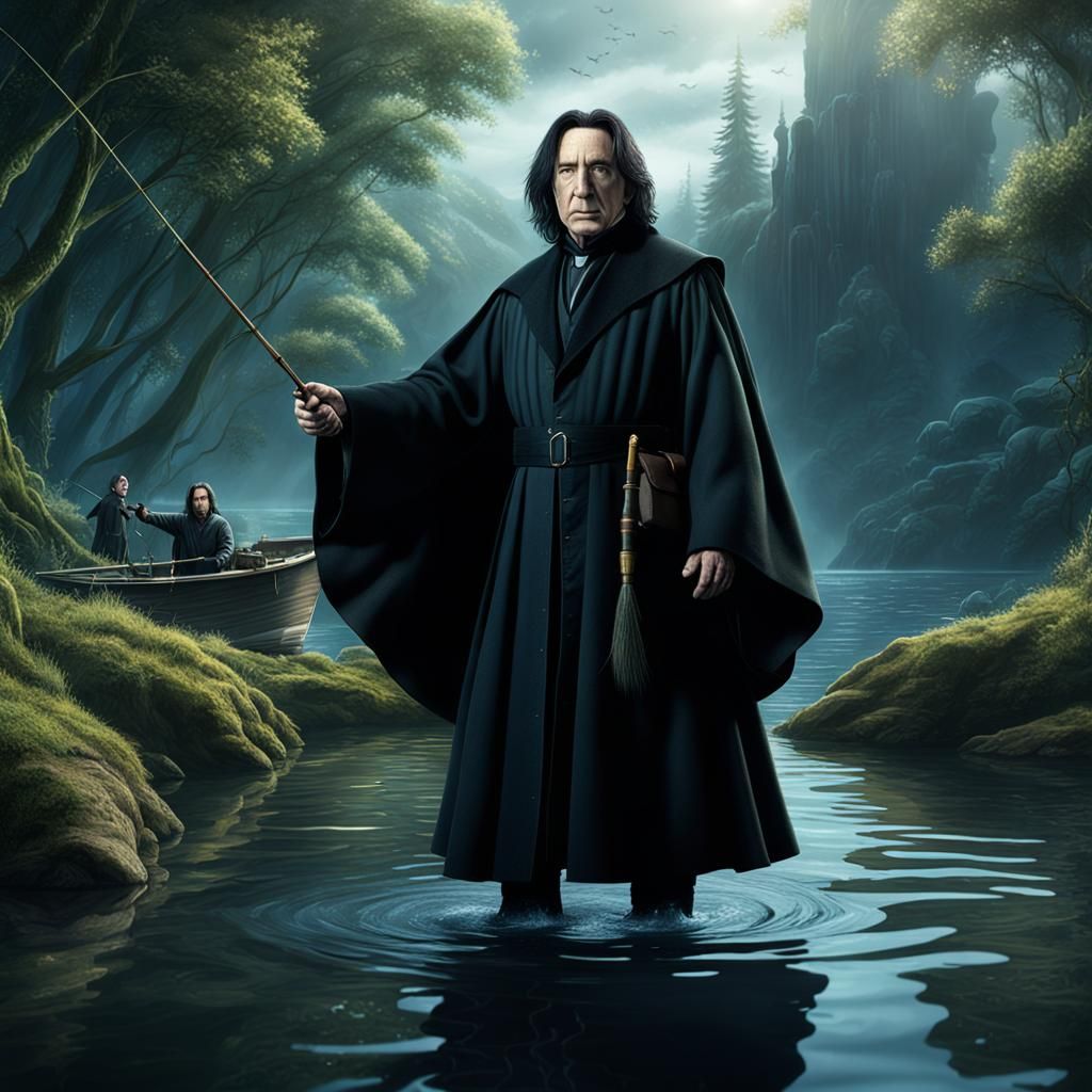 Severus Snape's Peaceful Fishing Trip