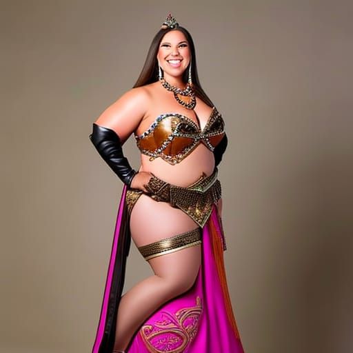 Plus Size Cowgirl Warrior Princess in Western Theme