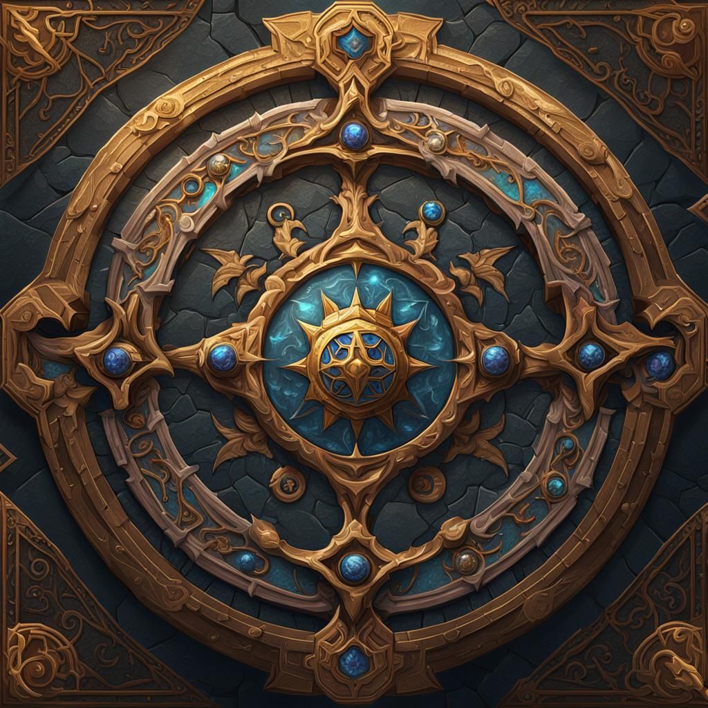 Top-Down D&D Cleric Token in Detailed Matte Painting