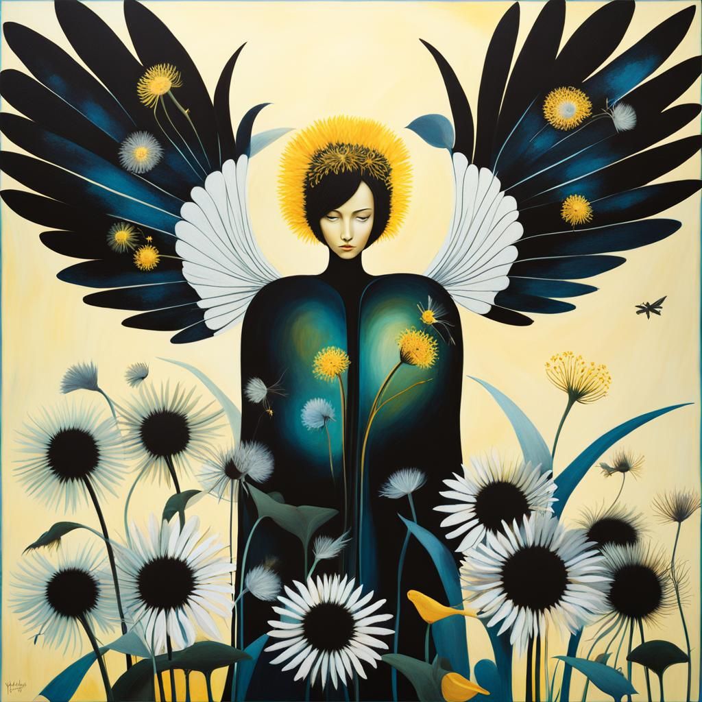 Winged Fairies Making Wishes in Surreal Dreamscape