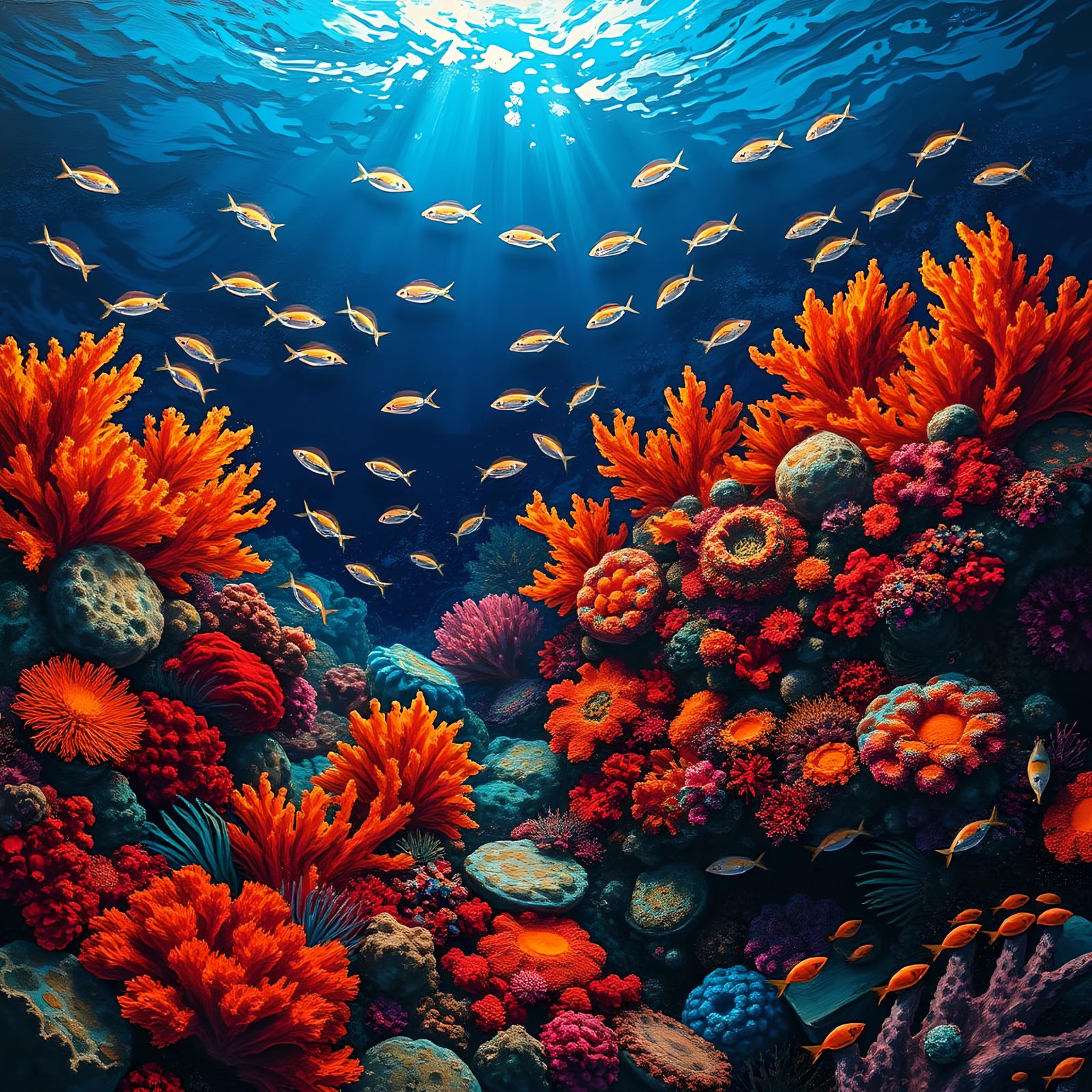Vibrant Coral Reef: A Living Masterpiece