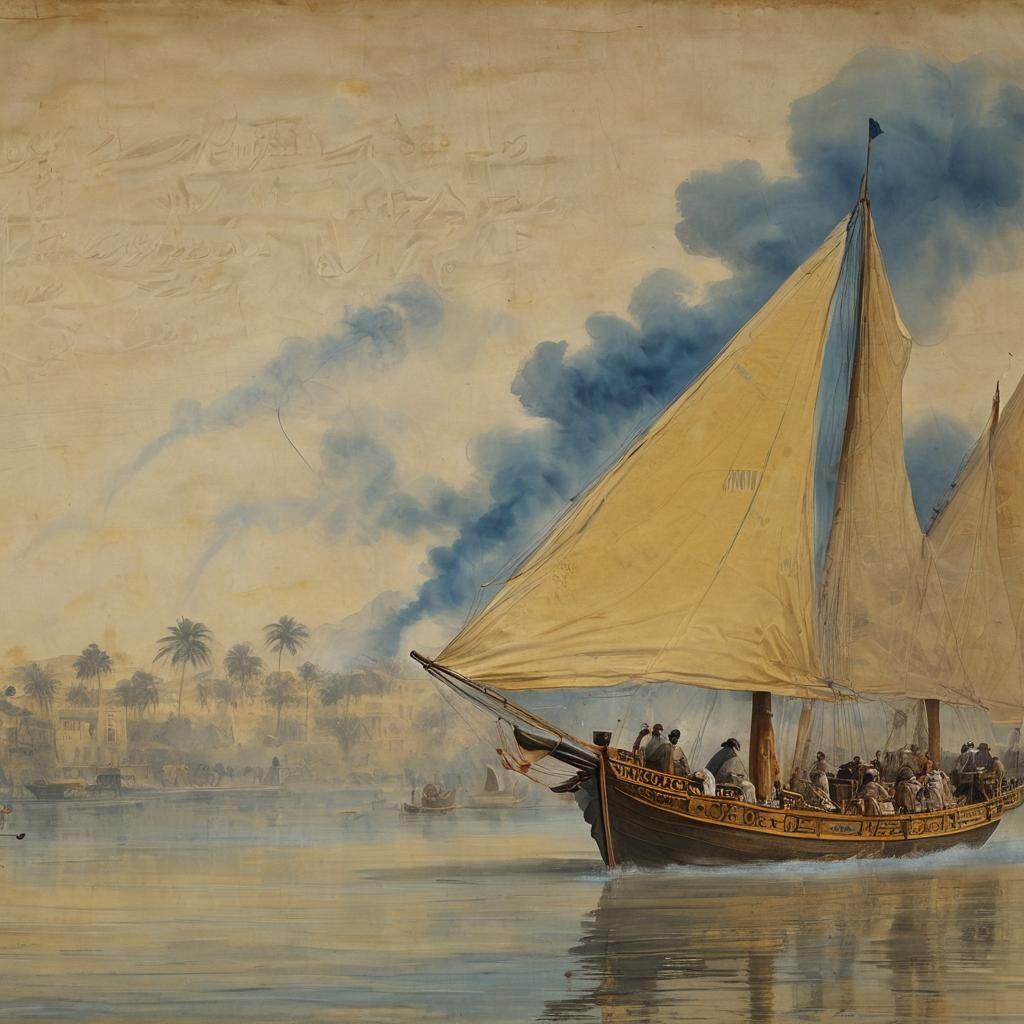 Nile River Scene Emerges from Ancient Manuscript