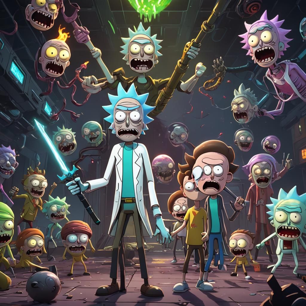 Rick and Morty as Sinister Game Villains